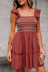 Aurelia Trim Sleeveless Mini Dress