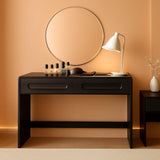 Black Vanity Desk With Advanced Organizational Storage-0