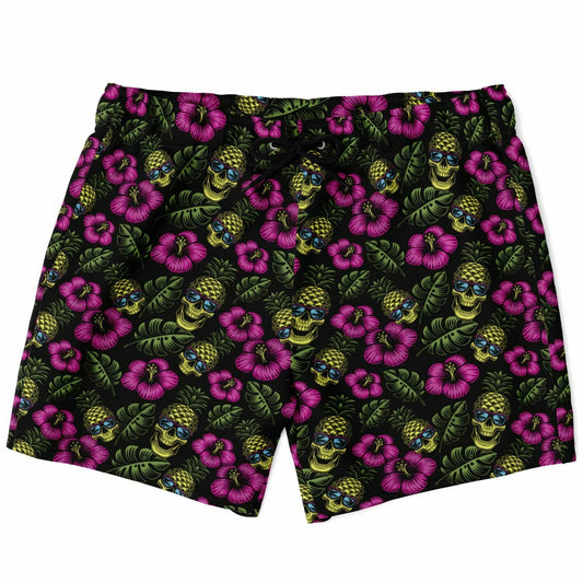 Rad Palm Pineapple Head Men's Swim Trunks