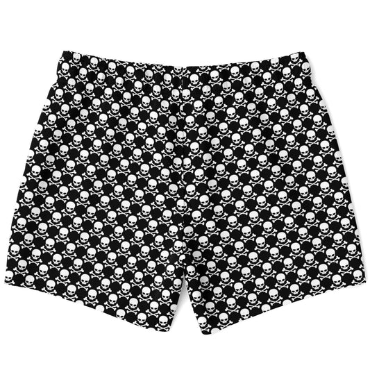 Rad Palm Crossbones Men's Swim Trunks