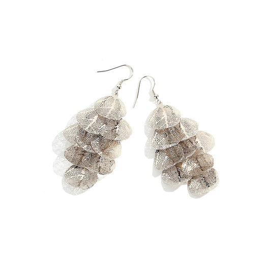 Chips Gold Tassle Earrings-0