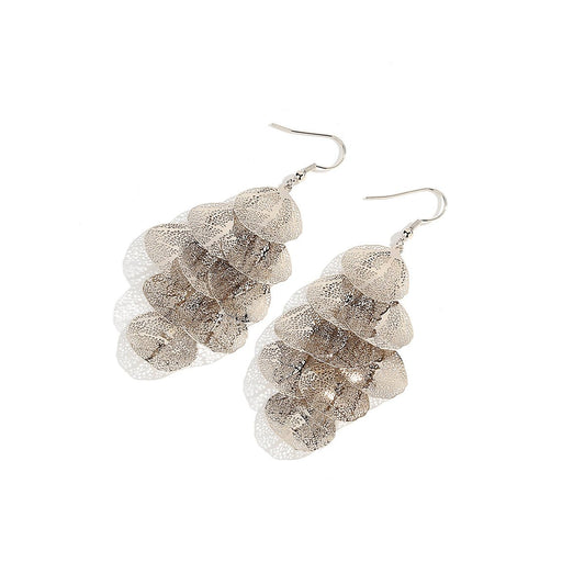 Chips Gold Tassle Earrings-1