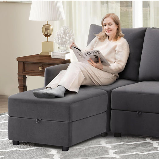 Convertible Modular Sectional Sofa with Memory Foam Comfort-1