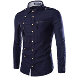 Men's Slim Fit Cotton Dress Shirt