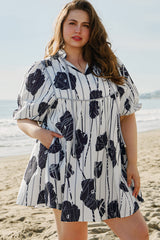 Alexa Lace Up Mini PLUS Dress