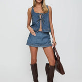 Denim Days Lace-Up Set – Haute Edition 25