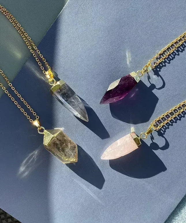 Glow Necklace - Crystal Quartz / Rose Quartz / Amethyst