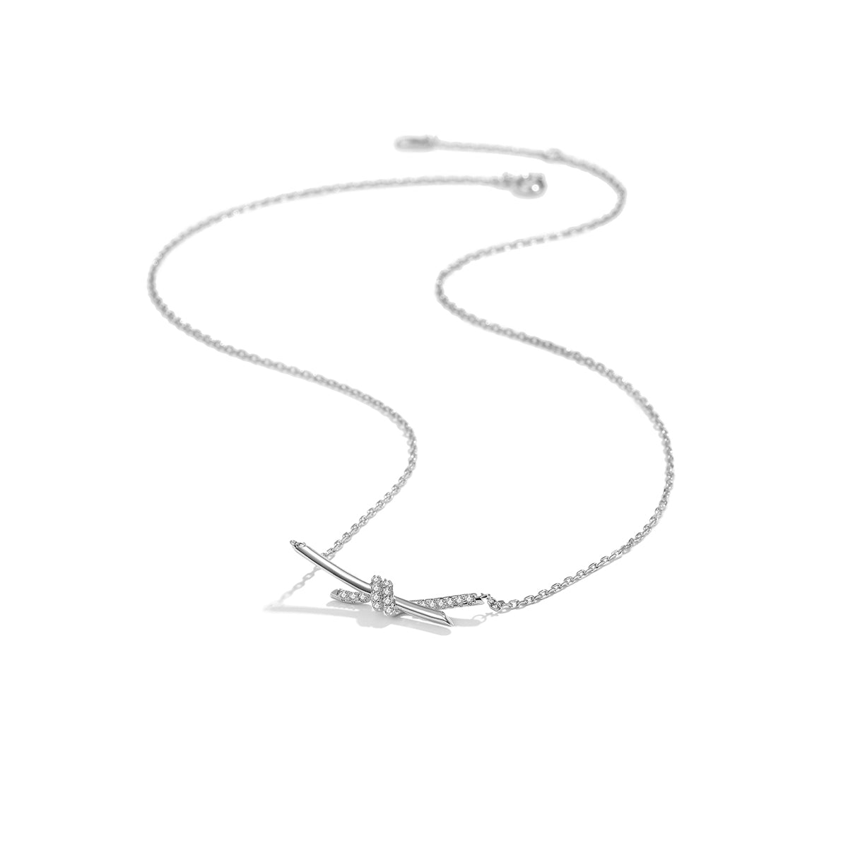Date On Valentine Silver Necklace-2