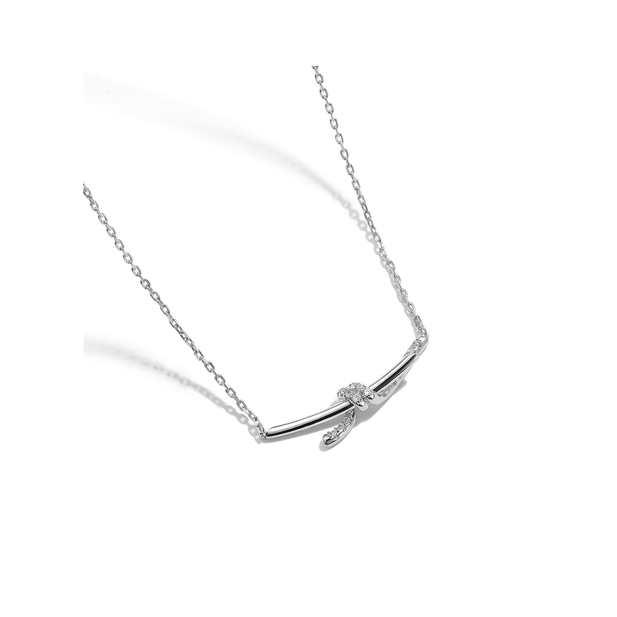 Date On Valentine Silver Necklace-1
