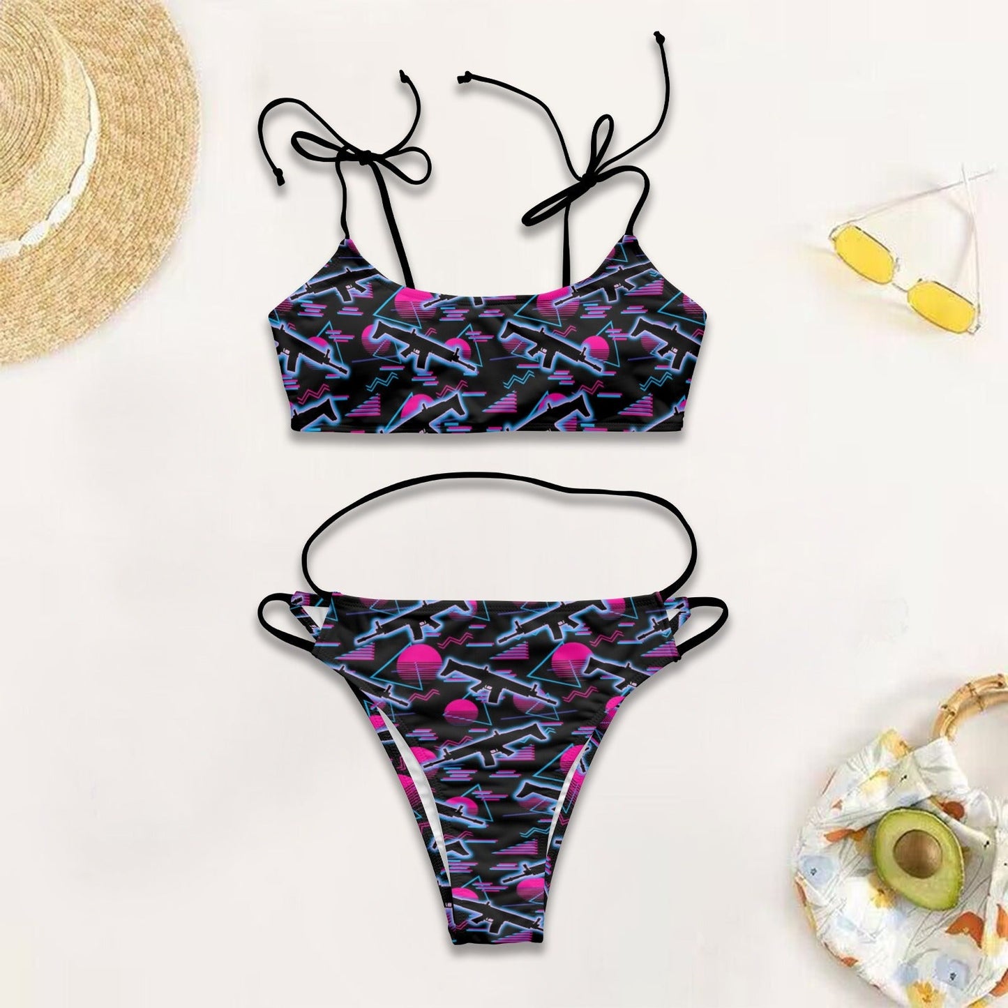 Women's String Low Waist Bikini Set