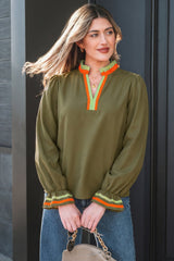 Marie Long Sleeve Blouse Long Sleeve Top