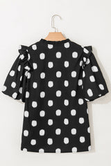 Nola Notched Balloon Sleeve Blouse