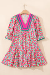 Annika Bubble Sleeve Mini Dress