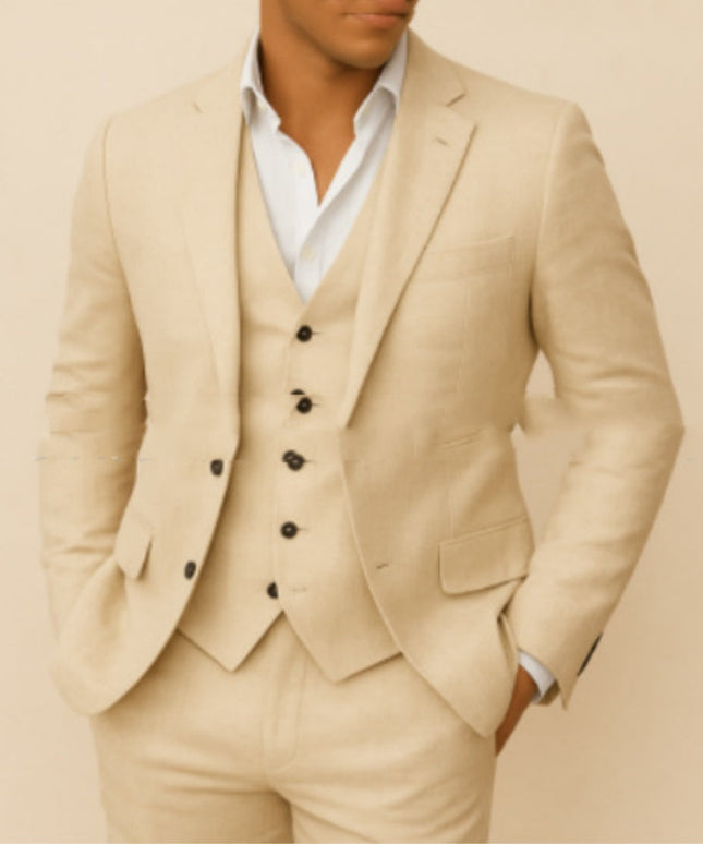 Men's Casual Business Three-piece Suit