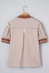 Romina Short Bubble Sleeve Blouse