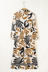 Zaylee Sleeve Ruffle Hem Dress