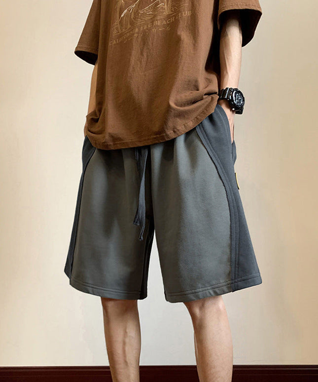 Loose American Retro 56 Points Sports Shorts Men