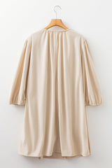 Mila Scallop Detail Mini PLUS Dress