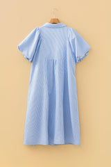 Julieta Detail Collar Midi PLUS Dress