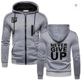 Men's "Never Give Up" Hoodies