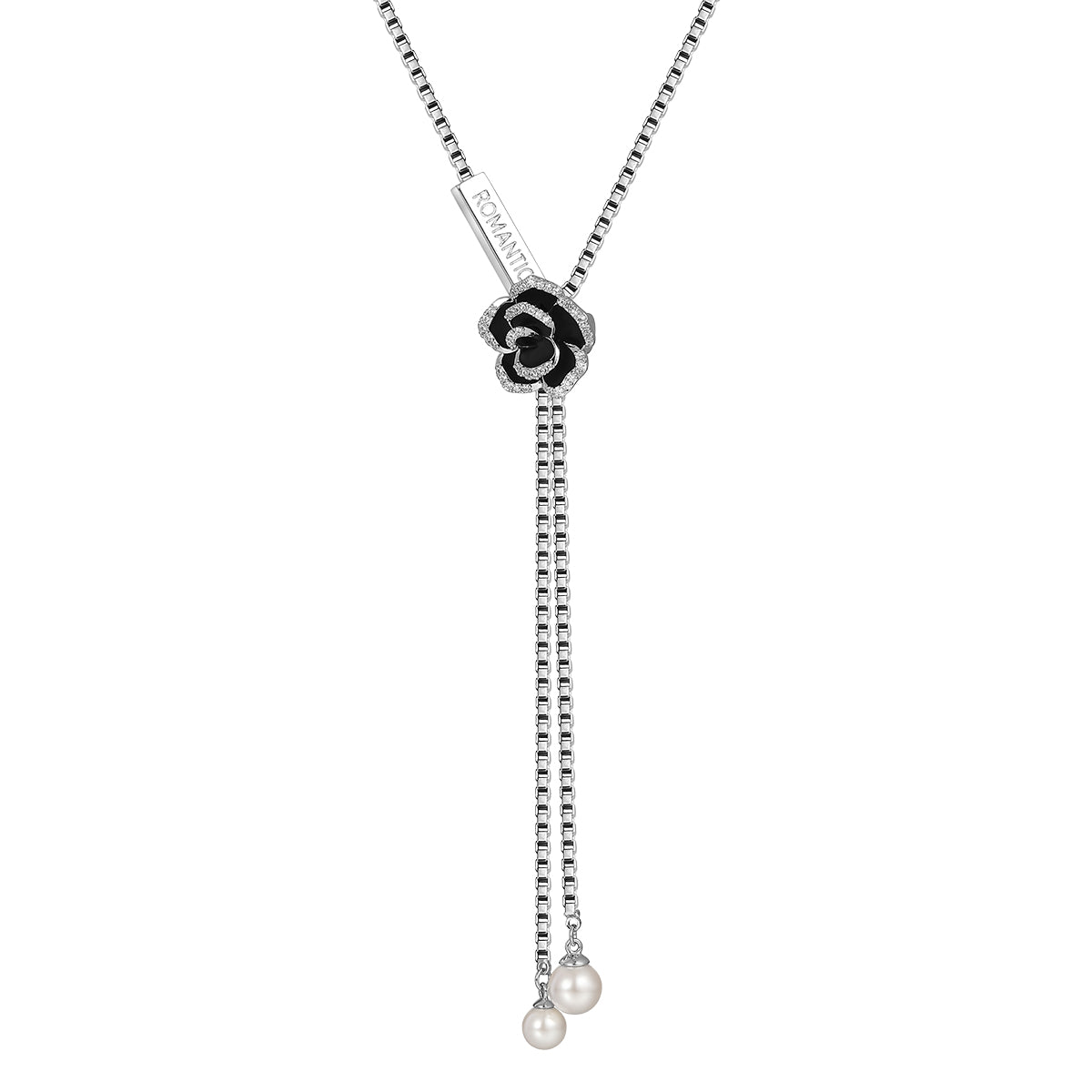 Evergreen Camellia Silver Necklace-1
