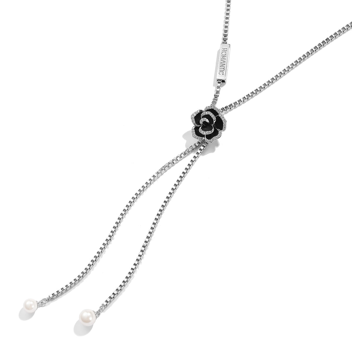 Evergreen Camellia Silver Necklace-2
