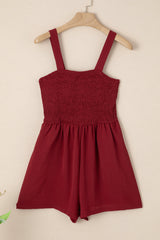 Marlowe Casual Smocked Sleeveless Romper