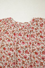 Carter Notched Puff Sleeve Blouse