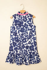 Margaret Colorblock Notched Mini Dress