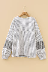 Jordyn Sleeve Henley top Long Sleeve PLUS Top