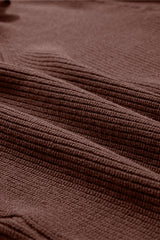 Bow Back Lantern Sleeve V-Neck Sweater