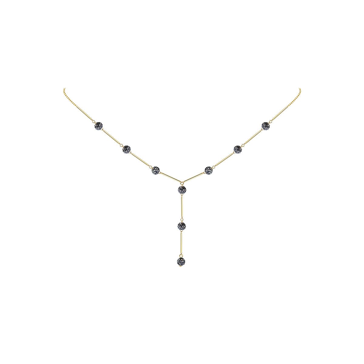 Frisky Points Black Necklace-0