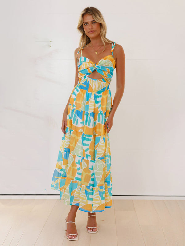 Beachy Boho Sexy Hot Girl Spaghetti Strap Dress