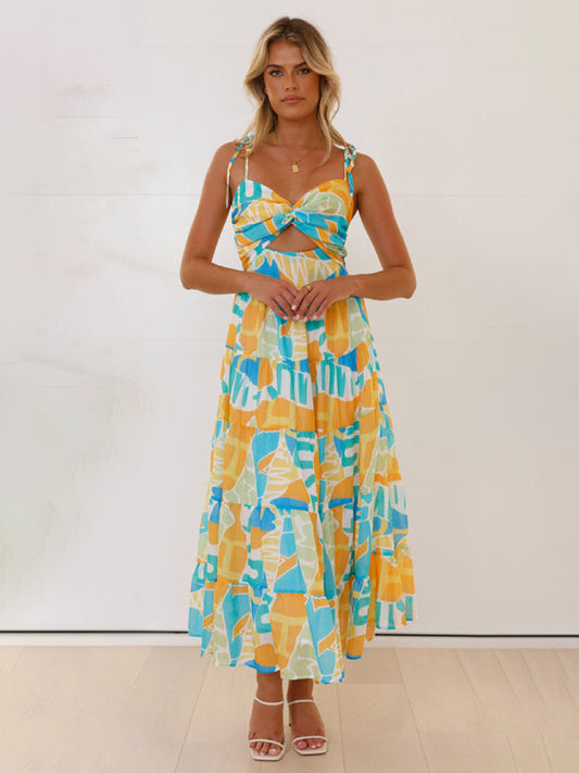 Beachy Boho Sexy Hot Girl Spaghetti Strap Dress