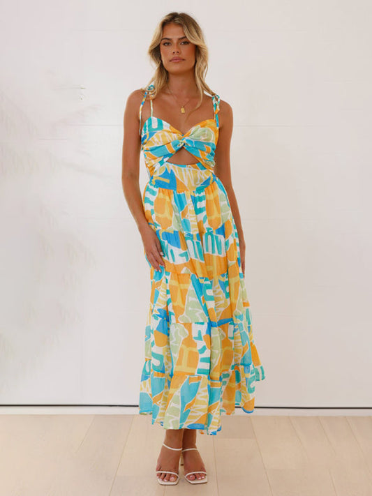 Beachy Boho Sexy Hot Girl Spaghetti Strap Dress
