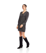Puff Sleeve V-Neck Dress