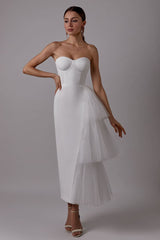 Handmade-to-Order  Strapless Bustier Bridal Dress or Party Gown