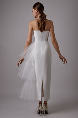 Handmade-to-Order  Strapless Bustier Bridal Dress or Party Gown