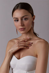 Handmade-to-Order  Strapless Bustier Bridal Dress or Party Gown