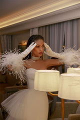 Handmade-to-Order  Strapless Bustier Bridal Dress or Party Gown