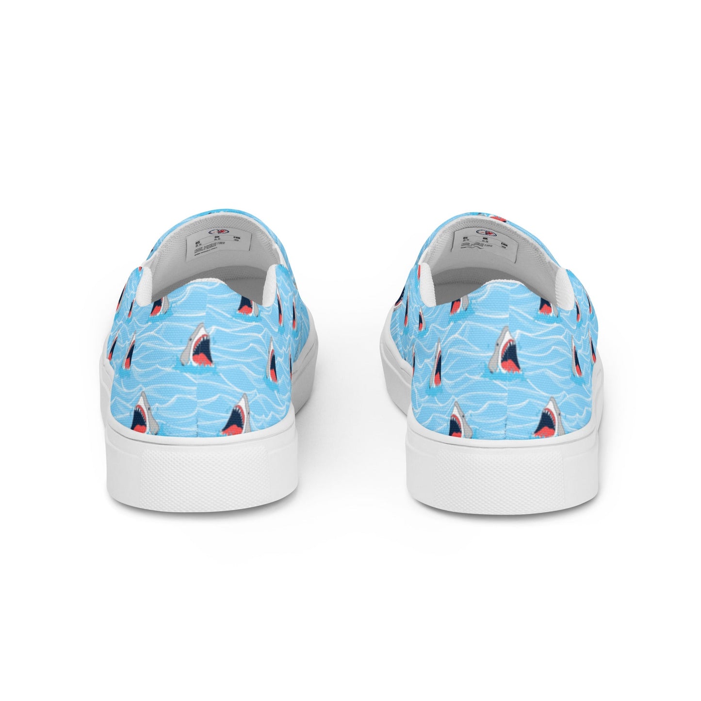 Rad Palm Shark Bait Men's Slip On Canvas Shoes