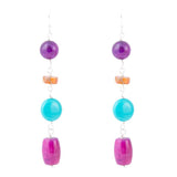 Prescott Blue Magnesite Sterling Silver Drop Earrings