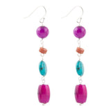 Prescott Blue Magnesite Sterling Silver Drop Earrings