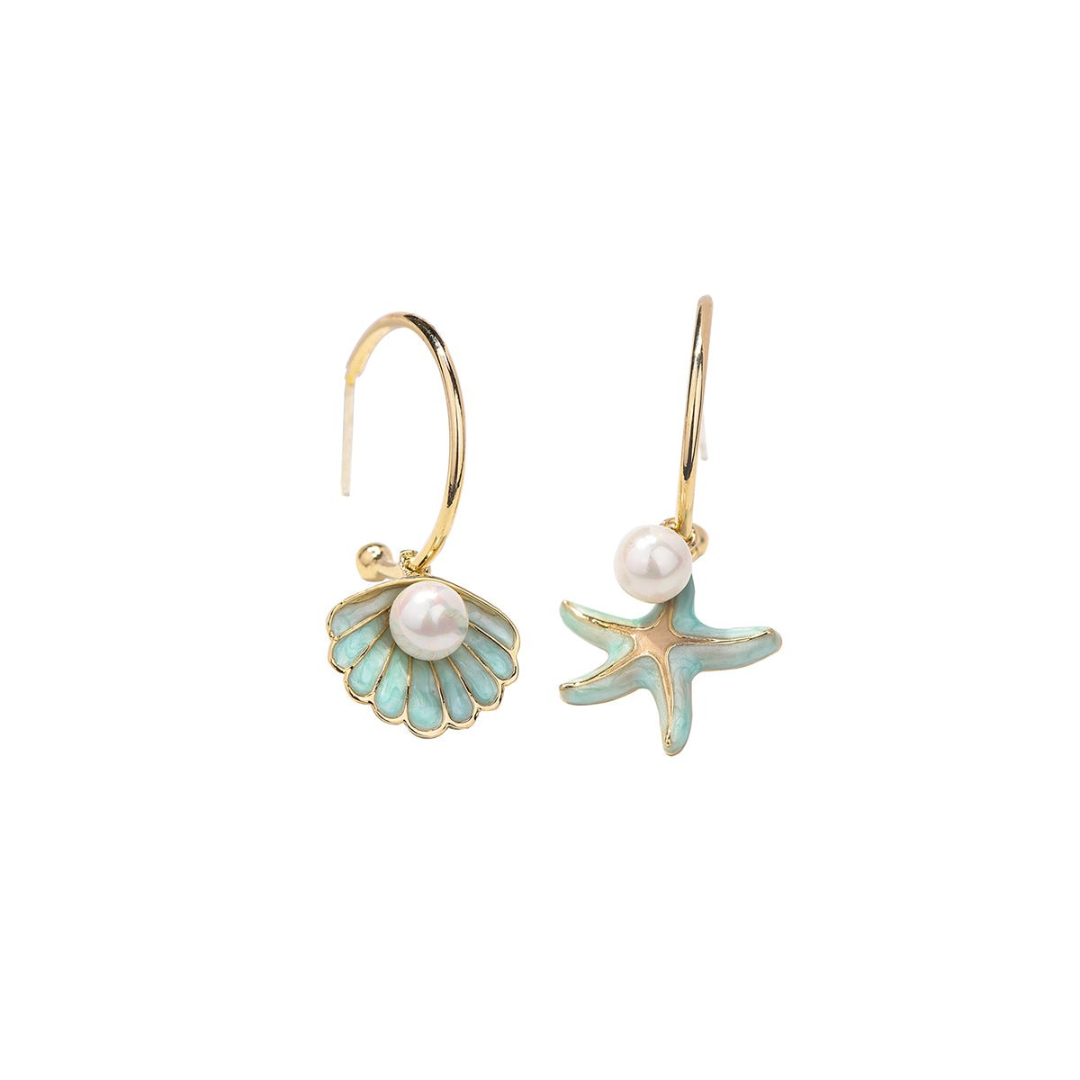 Sea Beauty Blue Earrings-0
