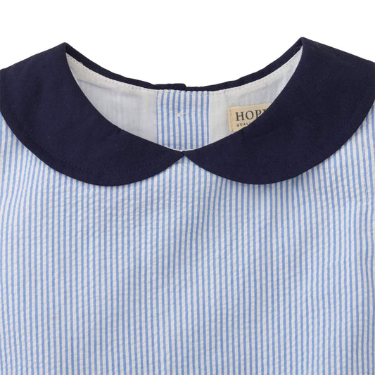Seersucker Peter Pan Collar Dress - Baby
