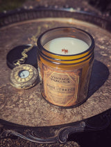 Vintage Wooden Wick Candle – Art Deco 1920s Inspired Scented Candle Gift