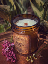 Vintage Wooden Wick Candle – Art Deco 1920s Inspired Scented Candle Gift