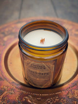 Vintage Wooden Wick Candle – Art Deco 1920s Inspired Scented Candle Gift