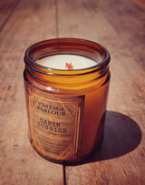 Vintage Wooden Wick Candle – Art Deco 1920s Inspired Scented Candle Gift