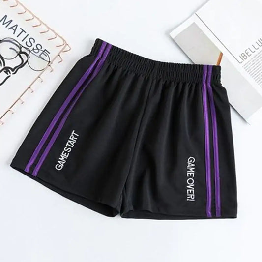 All Sizes - Retro Style High Waist Casual Wide Leg Shorts